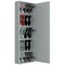 Tuhome Leto Wall Mounted Shoe Rack With Mirror, Single Door, Capacity For Ten Shoes, White ZLB5549 - alternate 3